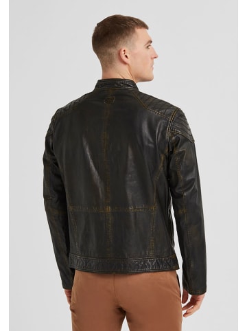 Milestone Leren jas "Arlington" zwart