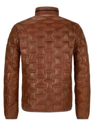 Milestone Lederjacke "Aversa" in Cognac