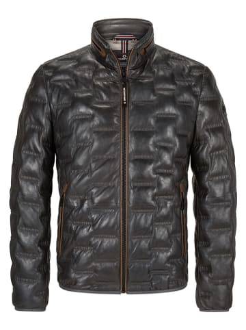 Milestone Leren jas "Aversa" zwart