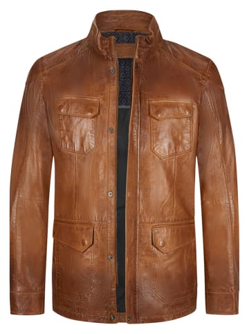 Milestone Lederjacke "Jose" in Cognac