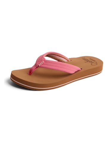 Reef Teenslippers "Cushion Breeze" roze/lichtbruin
