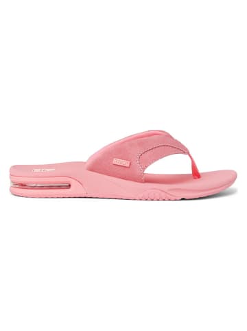 Reef Leder-Zehentrenner "Fanning" in Rosa