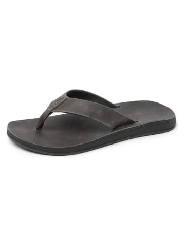 Reef Leren teenslippers "Ojai Classic" antraciet