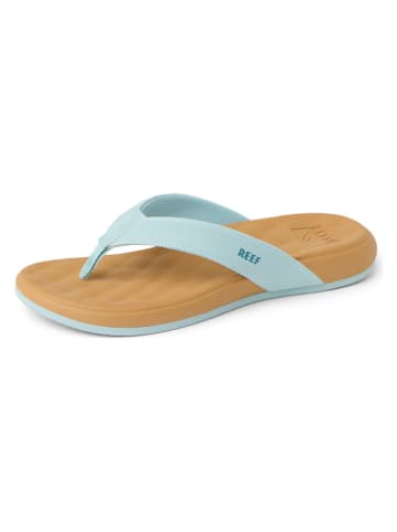 Reef Zehentrenner "Cushion Melody" in Hellblau/ Hellbraun
