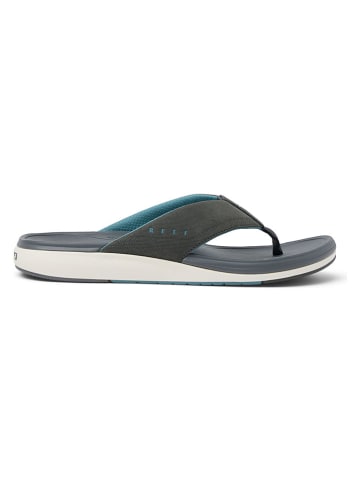 Reef Teenslippers "Cushion Norte" antraciet/turquoise