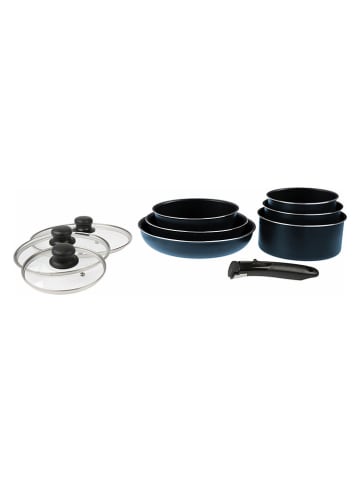 Sitram 10-delige kookgereiset ''A-Family'' blauw