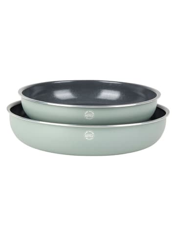 Sitram 3-delige set: braadpannen ''Evol 24-02'' mintgroen