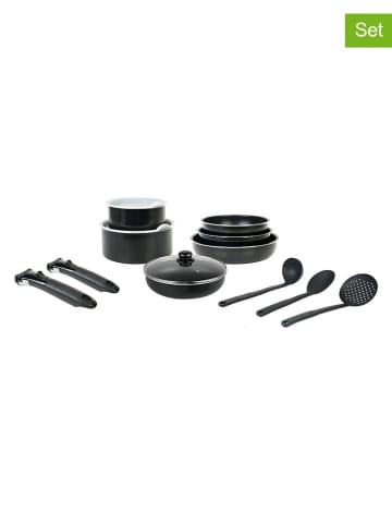 Sitram 14tlg. Kochgeschirr-Set in Schwarz