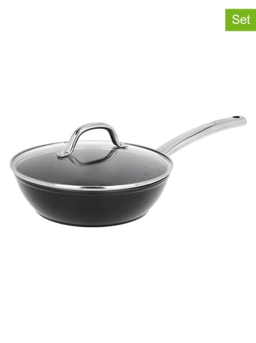 Sitram 2tlg. Set: Soßenpfanne ''L'Art De La Cuisson'' in Schwarz - Ø 24 cm