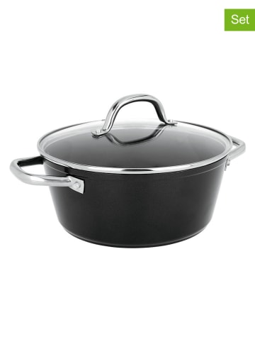 Sitram 2-częściowy zestaw "L'Art De La Cuisson" w kolorze czarnym - Ø 24 cm