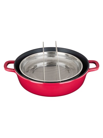 Sitram 5-delige set: braadpan rood/zwart