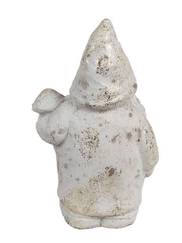 Clayre & Eef Dekofigur "Zwerg" in Weiß - (B)9 x (H)15 x (T)8 cm