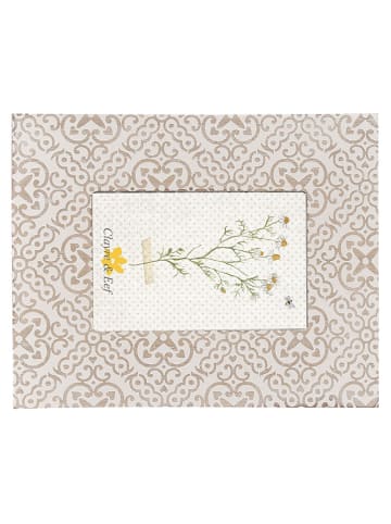Clayre & Eef Bilderrahmen in Weiß/ Beige - (B)19 x (H)24 cm