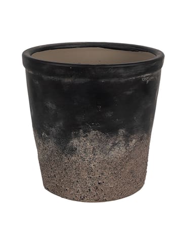 Clayre & Eef Bloempot zwart - (H)11 x Ø 12 cm