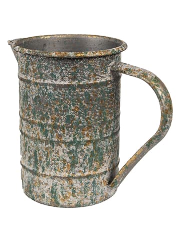 Clayre & Eef Dzbanek dekoracyjny w kolorze jasnoszarym - 19 x 15 x 10 cm