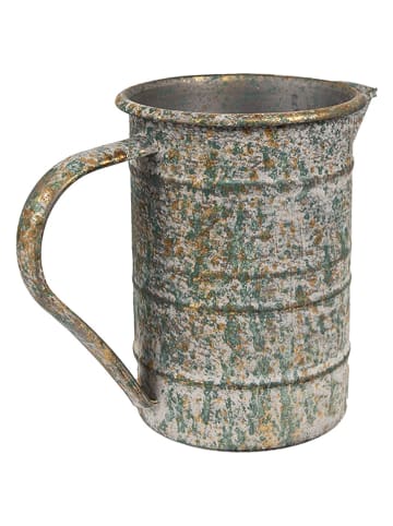 Clayre & Eef Dzbanek dekoracyjny w kolorze jasnoszarym - 19 x 15 x 10 cm