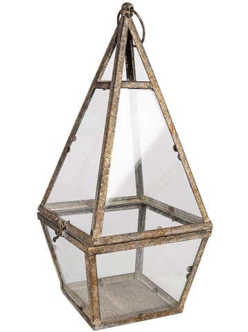 Clayre & Eef Lampion w kolorze jasnobrązowym - 19 x 45 x 19 cm