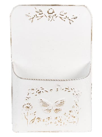Clayre & Eef Plantenhouder wit - (B)27 x (H)41 x (D)9 cm