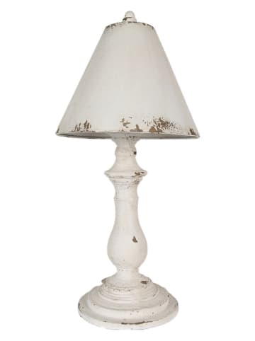 Clayre & Eef Ledtafellamp wit - (H)55 x Ø 26 cm