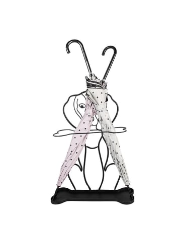 Clayre & Eef Schirmständer in Schwarz - (B)46 x (H)58 x (T)15 cm