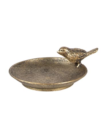 Clayre & Eef Decoschaal goudkleurig - (B)10 x (H)4 x (D)9 cm