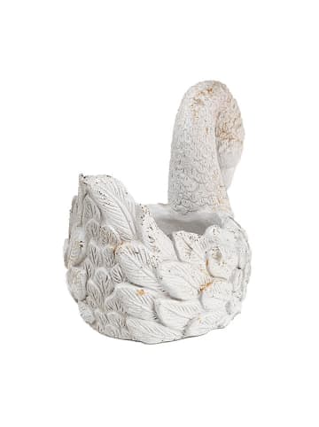 Clayre & Eef Blumentopf in Weiß - (B)19 x (H)15 x (T)11 cm