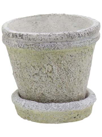 Clayre & Eef Blumentopf in Creme - Ø 9 cm x (H)9 cm