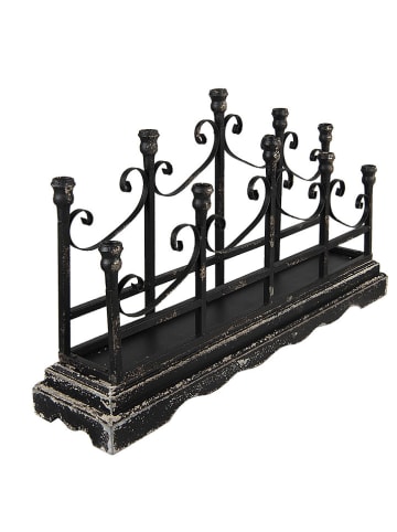 Clayre & Eef Kaarshouder zwart - (B)79 x (H)46 x (D)18 cm