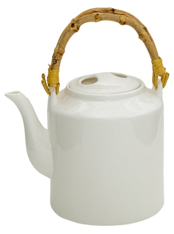 Clayre & Eef Teekanne in Weiß - 1,5 l