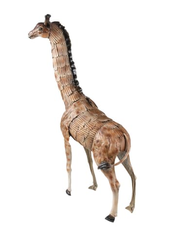 Clayre & Eef Decofiguur "Giraffe" lichtbruin - (B)37 x (H)59 x (D)14 cm