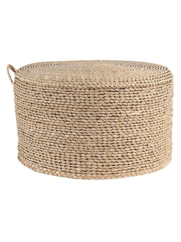 Clayre & Eef Poef beige - (H)23 x Ø 40 cm