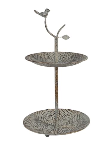 Clayre & Eef Etagere in Grün - (H)48 x Ø 26 cm