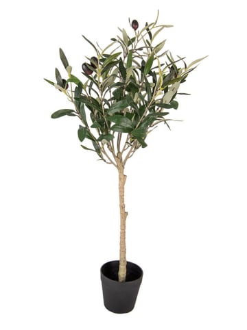 Clayre & Eef Decoboom groen/beige - (B)15 x (H)70 x (D)15 cm