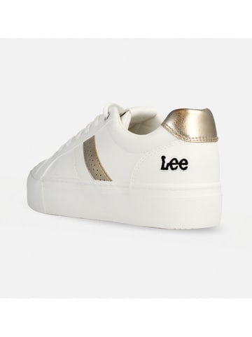 Lee Sneakersy "Layla" w kolorze złoto-białym