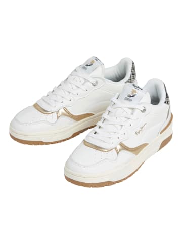 Pepe Jeans FOOTWEAR Sneakers "Chester" in Weiß/ Gold