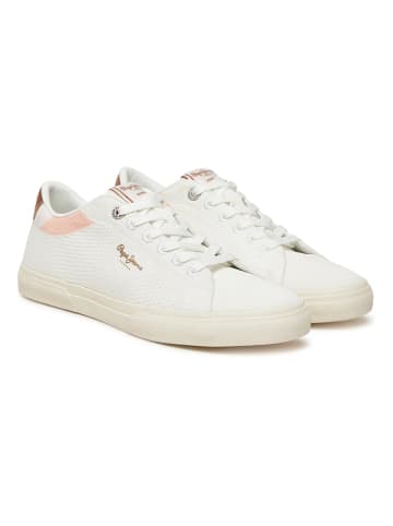 Pepe Jeans FOOTWEAR Sneakersy "Kenton" w kolorze kremowo-jasnobrązowym