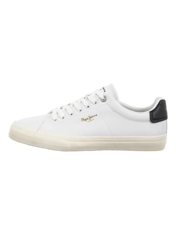 Pepe Jeans FOOTWEAR Sneakersy "Kenton" w kolorze biało-czarnym