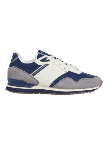 Pepe Jeans FOOTWEAR Sneakersy "London" w kolorze niebiesko-szaro-kremowym
