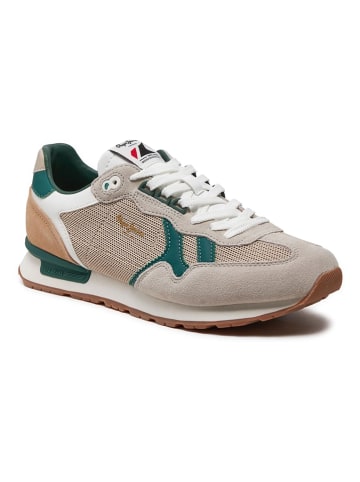 Pepe Jeans FOOTWEAR Sneakers "Brit" in Beige/ Grün