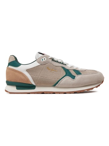 Pepe Jeans FOOTWEAR Sneakers "Brit" in Beige/ Grün