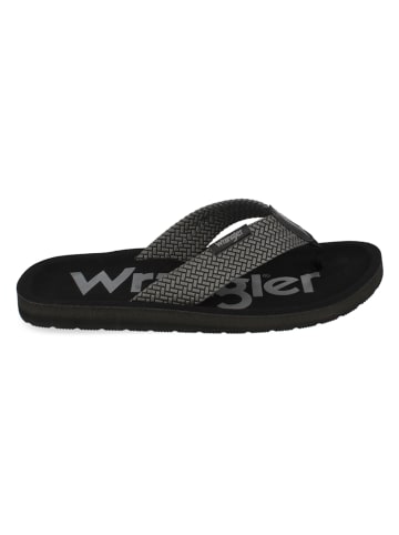 Wrangler Teenslippers antraciet/zwart