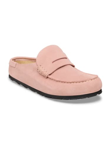 Birkenstock Leder-Mokassins "Naples Wrapped" in Rosa