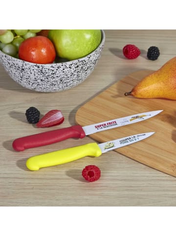 ALL FOR MY KITCHEN 4-delige keukenmessenset rood/geel
