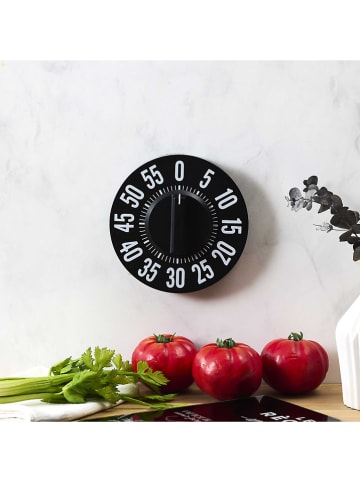 ALL FOR MY KITCHEN Timer w kolorze czarnym - Ø 20 cm