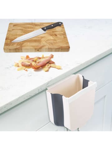 ALL FOR MY KITCHEN Składany kosz w kolorze białym na śmieci - 4 l