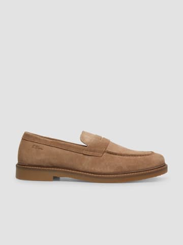 s.Oliver Leren mocassins camel