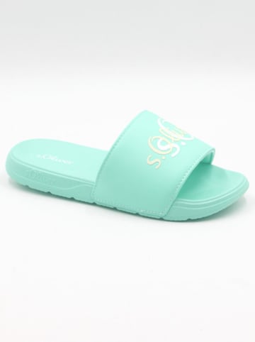 s.Oliver Slippers turquoise