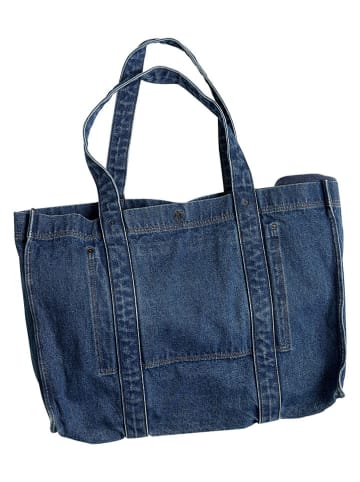 MOSS COPENHAGEN Shopper bag "Dylan" w kolorze granatowym - 52 x 36 x 10 cm