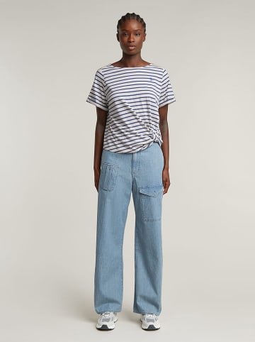G-Star Shirt wit/blauw