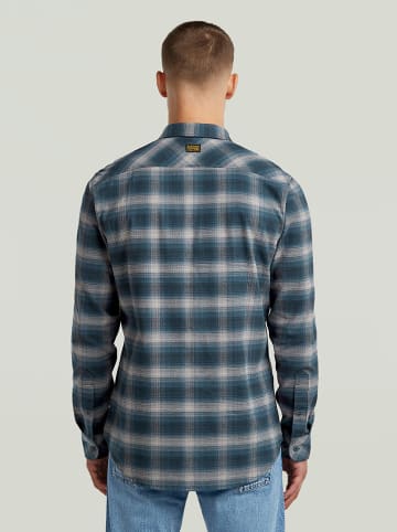 G-Star Blouse donkerblauw/grijs